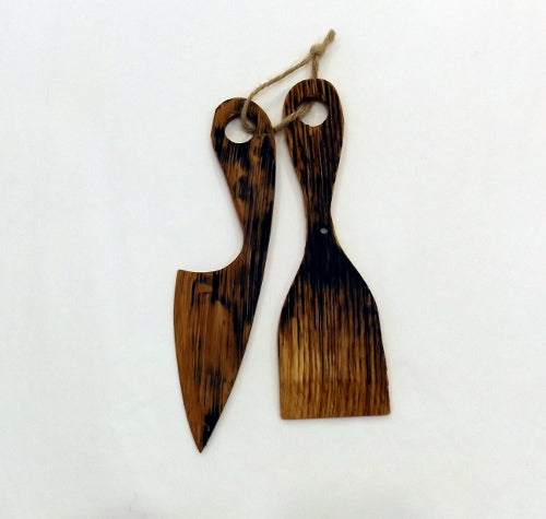 Cheese Knives - Whisky Wood