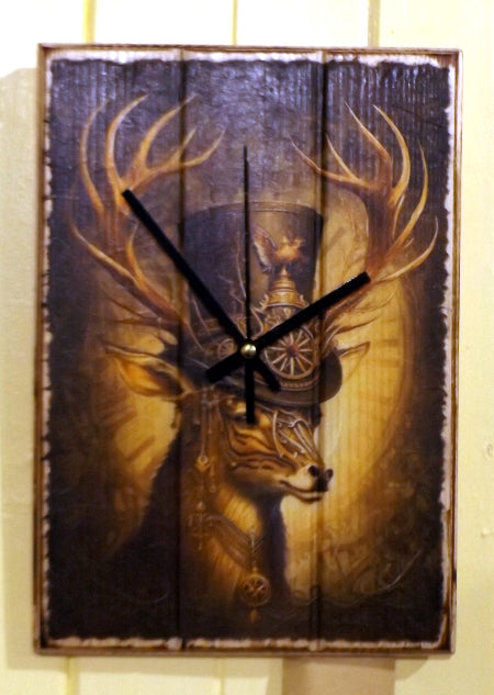Steampunk Clock - Stag