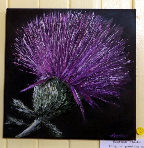 Painting - Scottish Thistle.