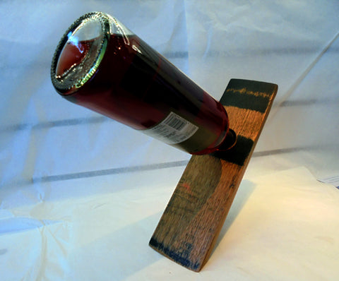Bottle balancer - Whisky barrel stave