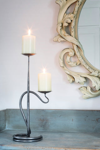 Candlestick - Double Round With Bowls