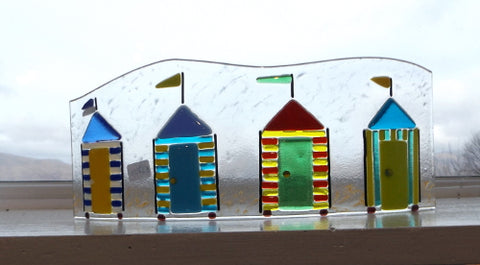Glass Panel - Beach Huts