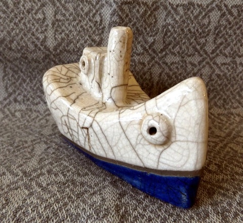 Clyde Puffer (small) - Raku pottery