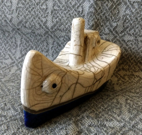 Clyde Puffer (small) - Raku pottery