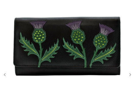 Purse - Scottish Thistle - Black