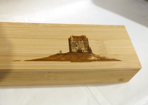 Bamboo Wood Box - Castle Stalker and other designs