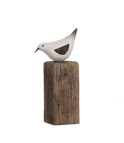 Bird on a Driftwood Block