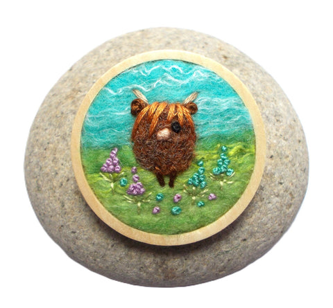 Needle Felted Brooches
