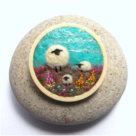 Needle Felted Brooches
