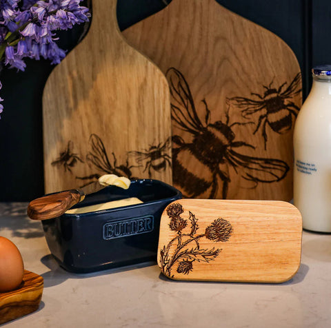 Butter Dish - Thistle Trio