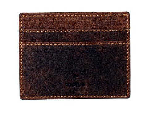 Cactus Card Holder Leather