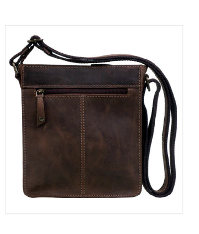 Cactus Leather Front Pocket Cross Body Bag