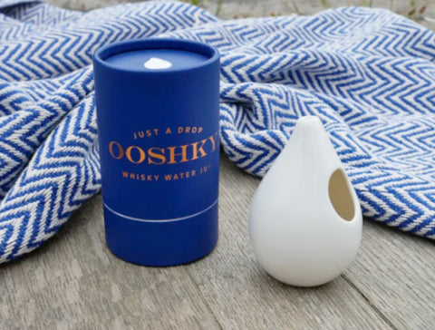 Ooshky Whisky Water Jug – White Ceramic or Clear Glass