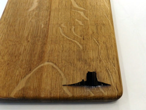 Castle Stalker Cheeseboard - Oak, Handled, Medium