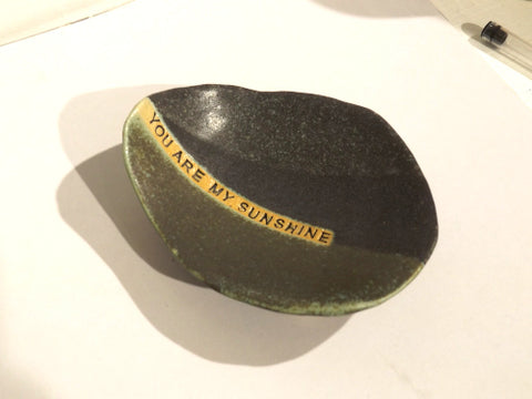 Jewellery dish with words