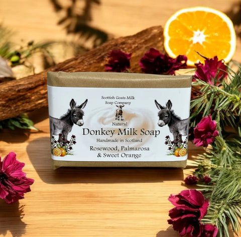 Donkey Milk Soap - Rosewood, Palmarosa & Sweet Orange