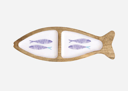 Fish Shaped Wooden Tray