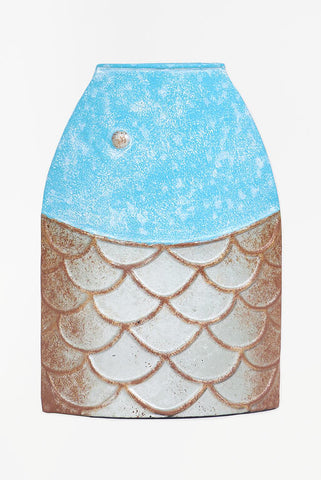Tin Fish Vase - Large