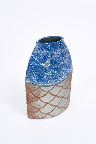 Tin Fish Vase - small