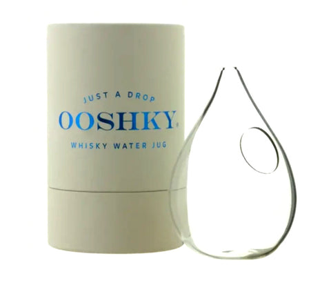 Ooshky Whisky Water Jug – White Ceramic or Clear Glass