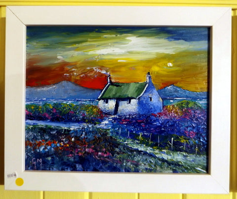 Painting - Cottage in Wildflowers