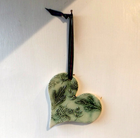 Green Heart Hanger - Christmas Decoration