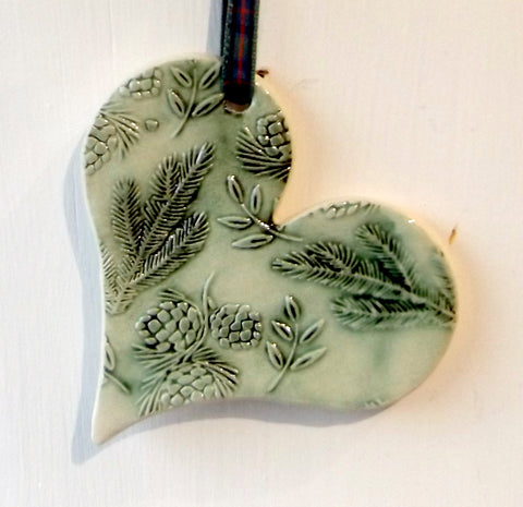 Green Heart Hanger - Christmas Decoration