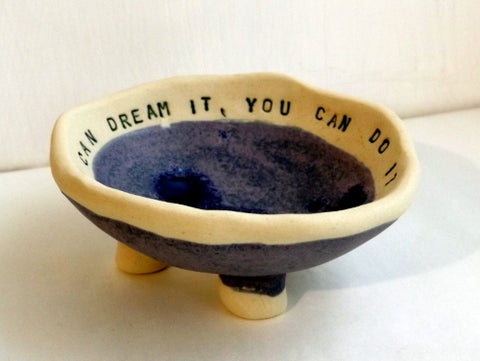 Jewellery dish with words