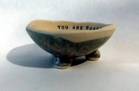 Jewellery dish with words