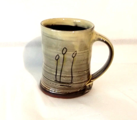 Ceramic Mugs - Three Straw Design