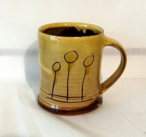Ceramic Mugs - Three Straw Design