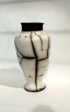 Naked Raku Vase - small