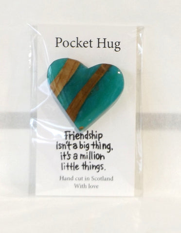 Pocket Hug - Hearts, Moons & Robins