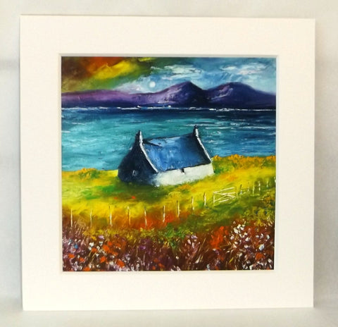 Fine Art Limited Edition Print - West Coast Lochside Cottage