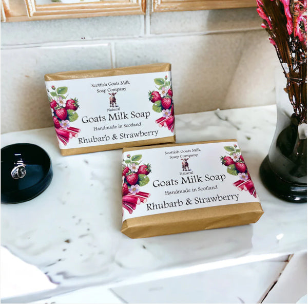 Goat's Milk Soap - Rhubarb & Strawberry