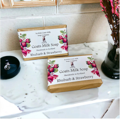 Goat's Milk Soap - Rhubarb & Strawberry