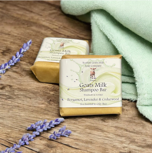 Goat's Milk Shampoo Bar - Bergamot, Lavender & Cedarwood