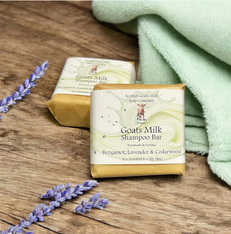 Goat's Milk Shampoo Bar - Bergamot, Lavender & Cedarwood