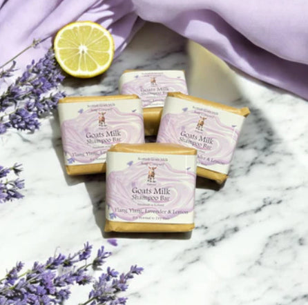 Goat's Milk Shampoo Bar - Ylang Ylang, Lavender & Lemon