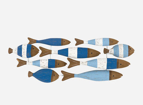 Shoal of Wooden Fish Wall Art