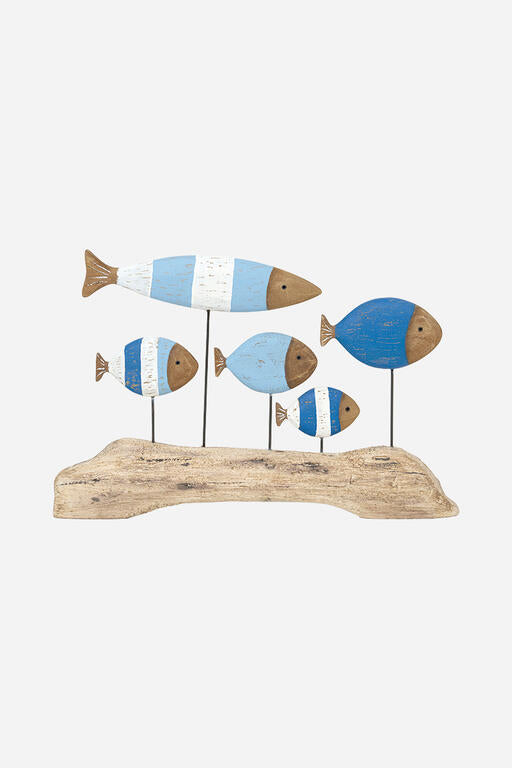 Shoal of Wooden Fish on a Stand