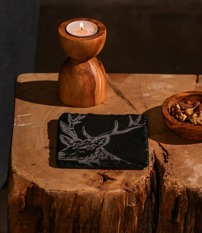 Slate Coaster - Stag