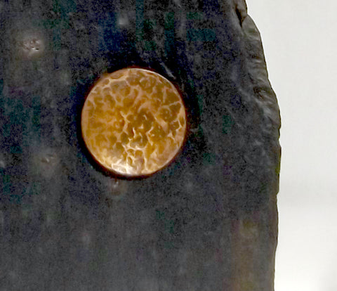 Metal / Slate Art - Standing Stone with Moon decoration