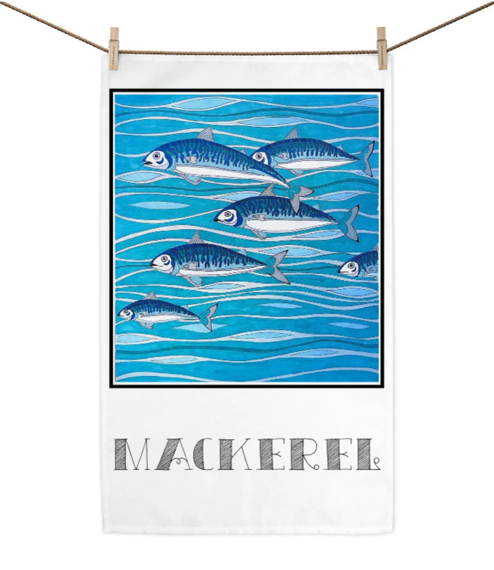 Tea Towel - Mackerel