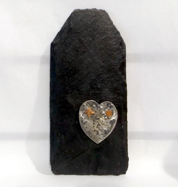 Metal / Slate Wall Art - Heart   SPECIAL OFFER..!
