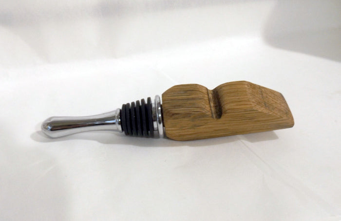 Bottle Stopper from a Whisky Stave