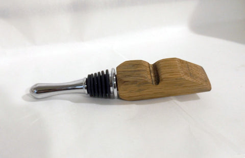 Bottle Stopper from a Whisky Stave