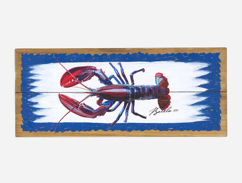 Wall Art - Wooden Picture of a Lobster