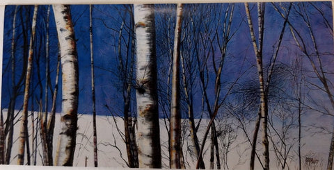 Card - Winter Birches