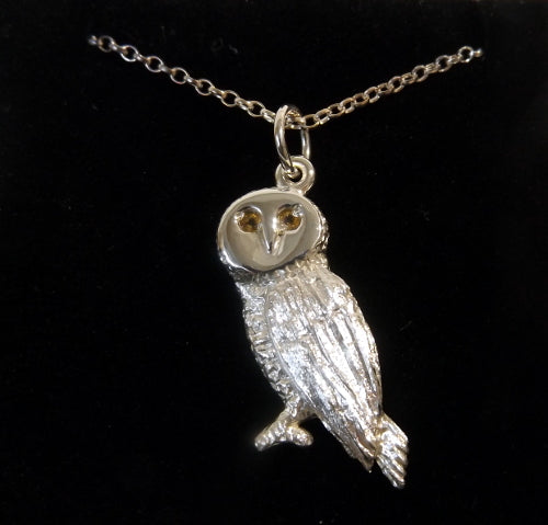 Silver pendant or brooch - Owl